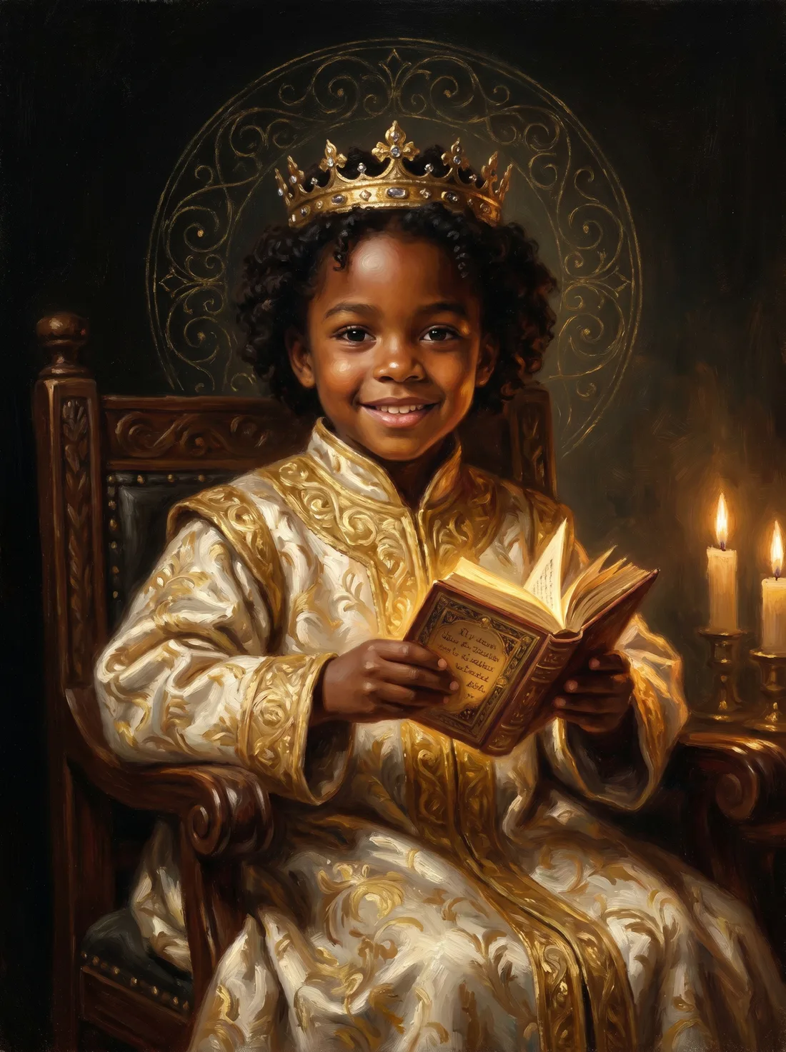 Royal Black child, grades K–2