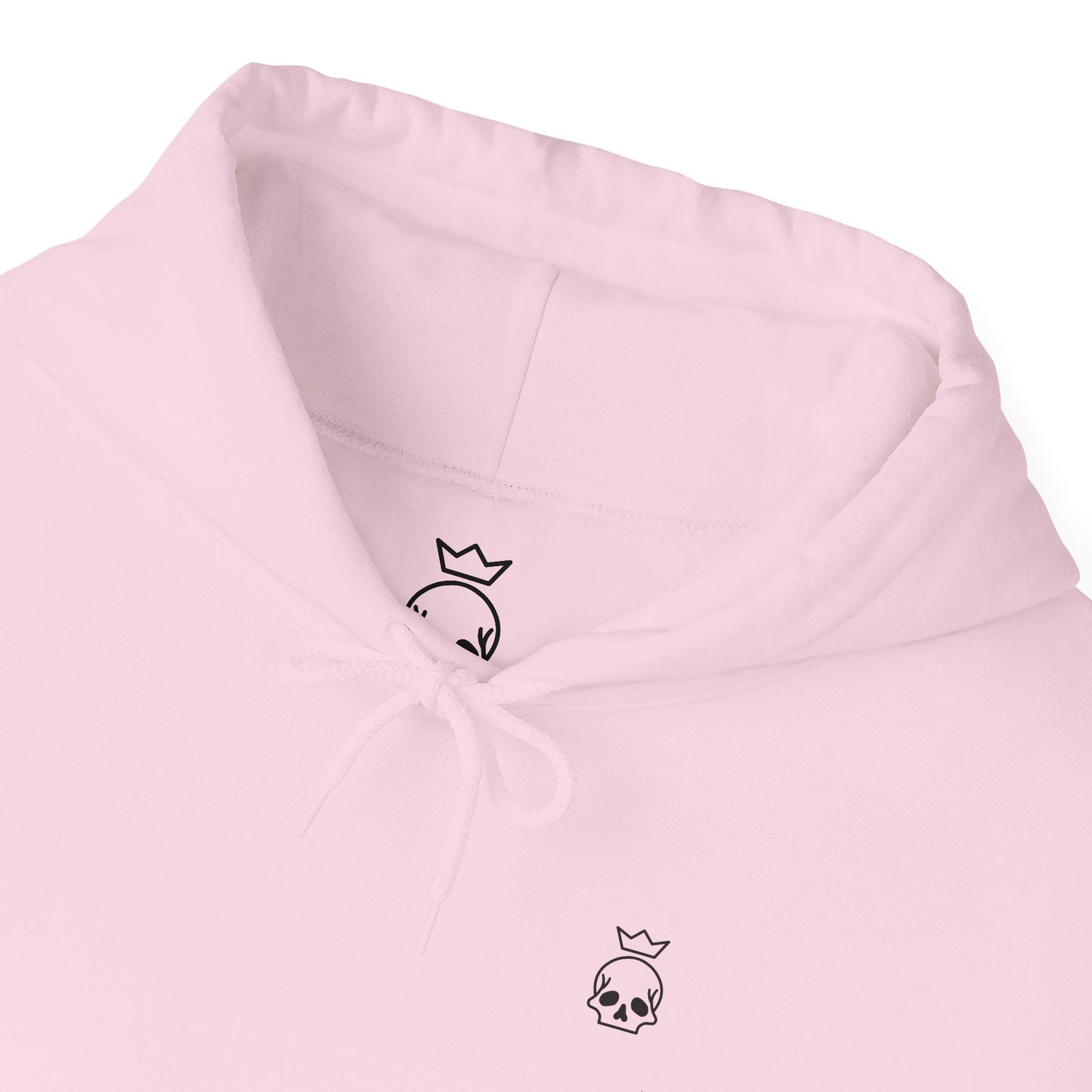 Crowned Skull Logo Hoodie - Pink