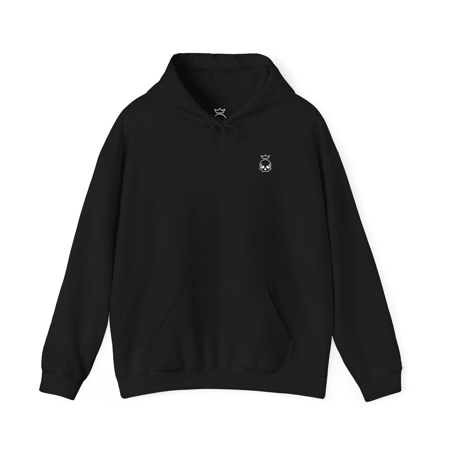 Crowned Skull Logo Hoodie - Black