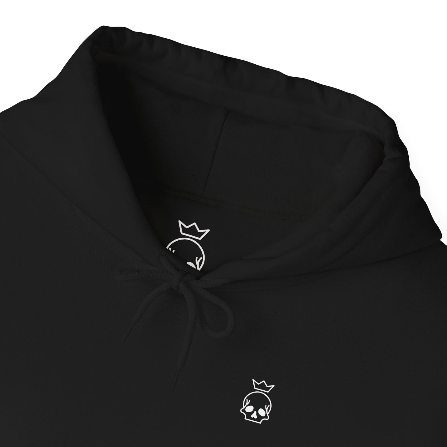 Crowned Skull Logo Hoodie - Black