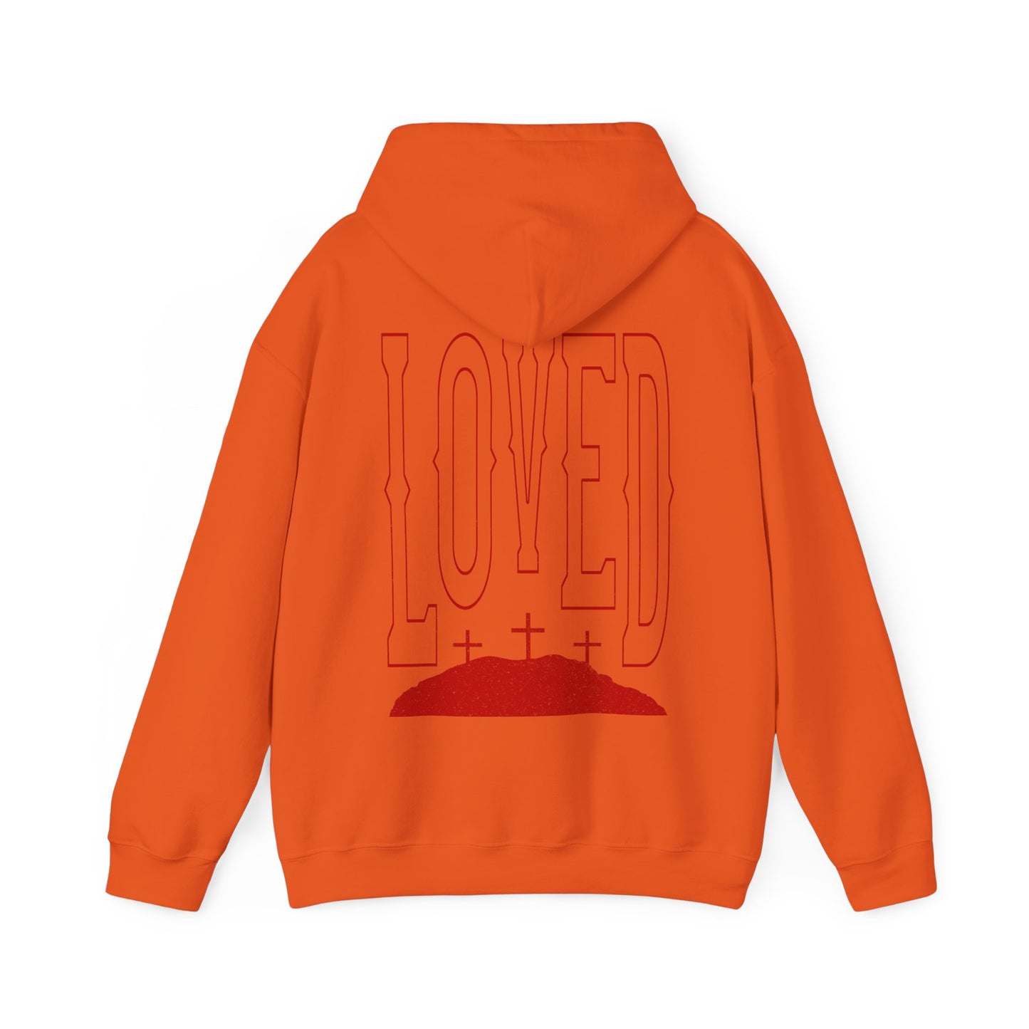 Loved Crosses Hoodie - Orange