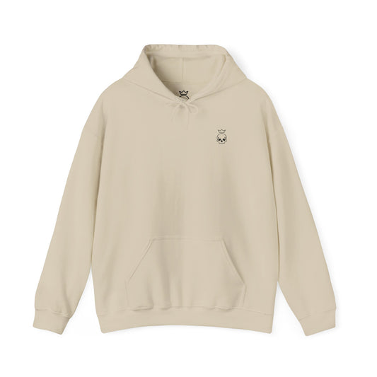 Crowned Skull Logo Hoodie - Sand